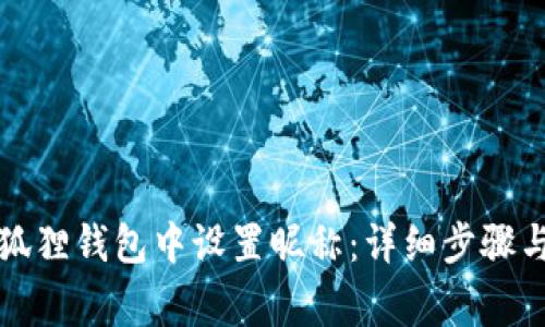 如何在小狐狸钱包中设置昵称:详细步骤与注意事项