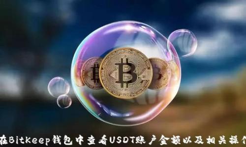 如何在BitKeep钱包中查看USDT账户金额以及相关操作教程