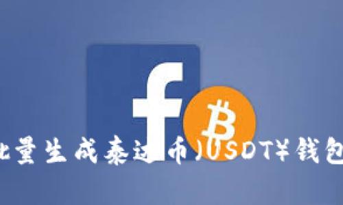 如何批量生成泰达币（USDT）钱包地址？