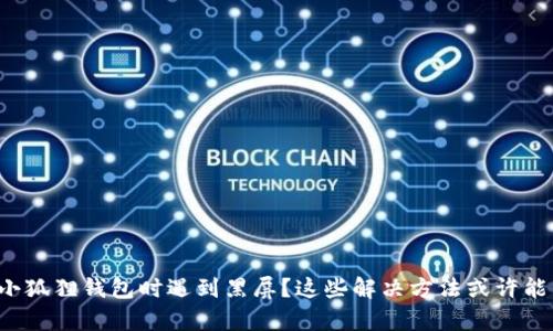 在关闭小狐狸钱包时遇到黑屏?这些解决方法或许能帮到你!