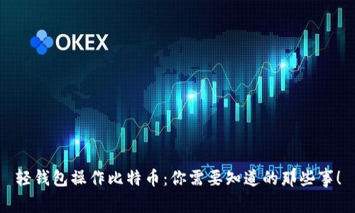 轻钱包操作比特币：你需要知道的那些事！