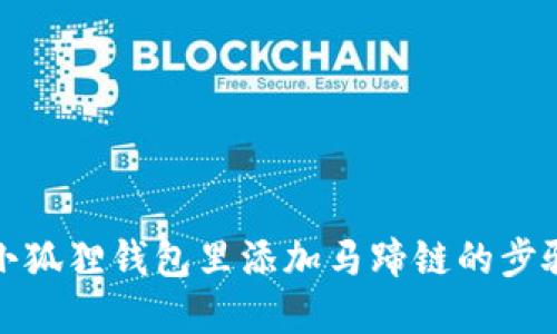 轻松在小狐狸钱包里添加马蹄链的步骤与技巧