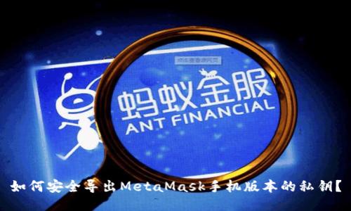 如何安全导出MetaMask手机版本的私钥？