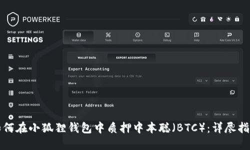 如何在小狐狸钱包中质押中本聪（BTC）：详尽指南