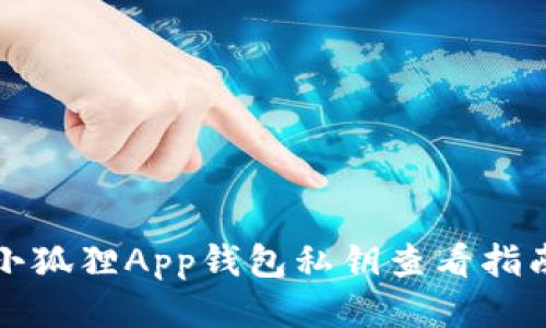 小狐狸App钱包私钥查看指南